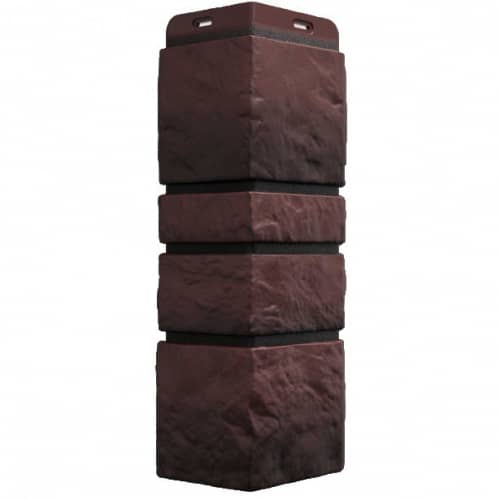 Купить Угол Docke Burg внешний Темный 445 мм для наружной отделки дома по низкой цене