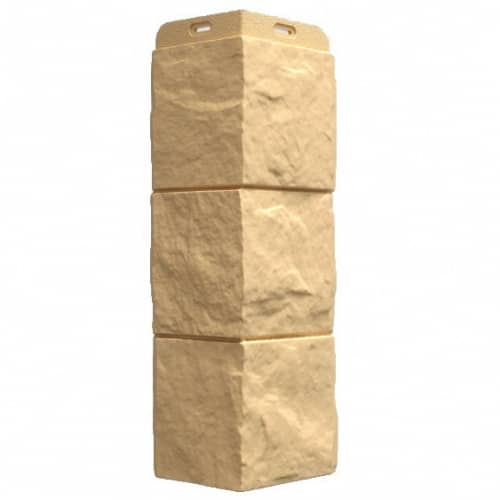 Купить Угол Docke Fels внешний Слоновая кость 425 мм для наружной отделки дома по низкой цене