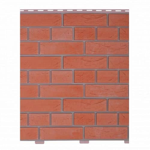 Купить Панель Доломит Кирпич Славянка красный 1850х210 мм для наружной отделки дома по низкой цене