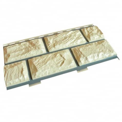 Купить Панель Доломит Альпийский фасадная прокрашенный Слоновая кость 3000х220 мм для наружной отделки дома по низкой цене