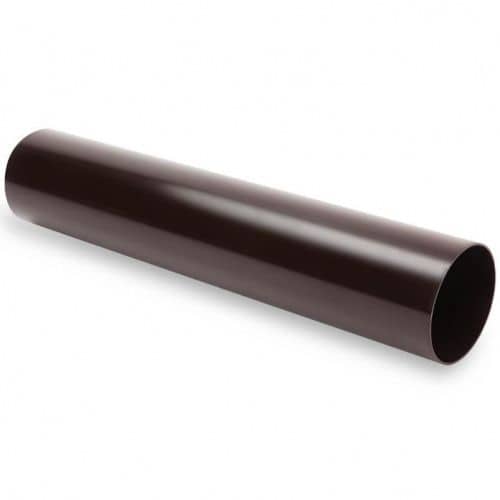Купить Труба Galeco ПВХ водосточная D124/80х4000 мм RAL 8019 коричневая по низкой цене