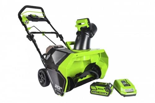 Купить Снегоуборщик Greenworks GD40SB аккумуляторный, 40V, 51 см по низкой цене