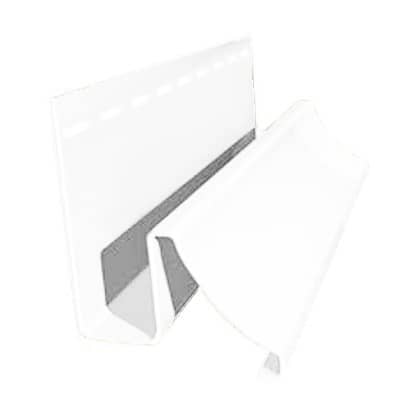 Купить Планка Tecos 1/2 декоративная отделочная белая 3050 мм для наружной отделки дома по низкой цене