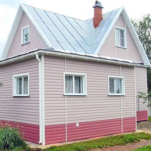 Купить Сайдинг Tecos Ardennes Акрил Корабельный брус, виниловый, бордо, 3660х230 мм для наружной отделки дома по низкой цене