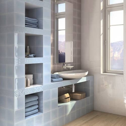 Купить Плитка Kerama Marazzi 17004 Авеллино керамическая голубая 150х150 мм по низкой цене