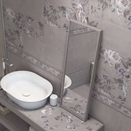 Купить Панно Kerama Marazzi 8272/4x/3F Александрия керамическое серое 600х400 мм 4 плитки по низкой цене