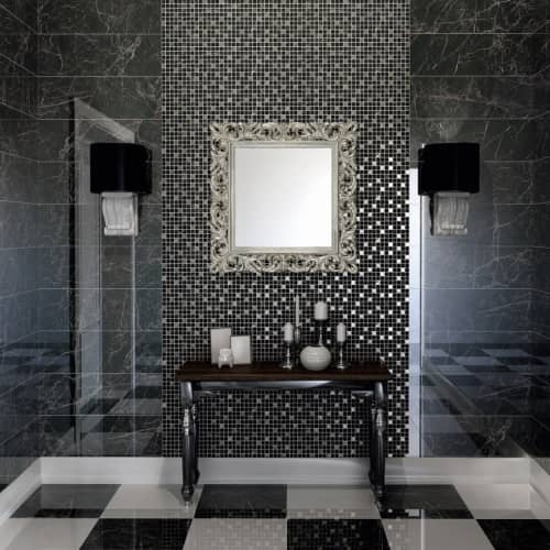Купить Плитка Kerama Marazzi MM12111 Астория керамическая мозаичная черная 750х250 мм по низкой цене