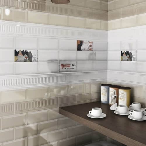 Купить Плитка Kerama Marazzi 19040 Бланше керамическая грань белая 200х99 мм по низкой цене