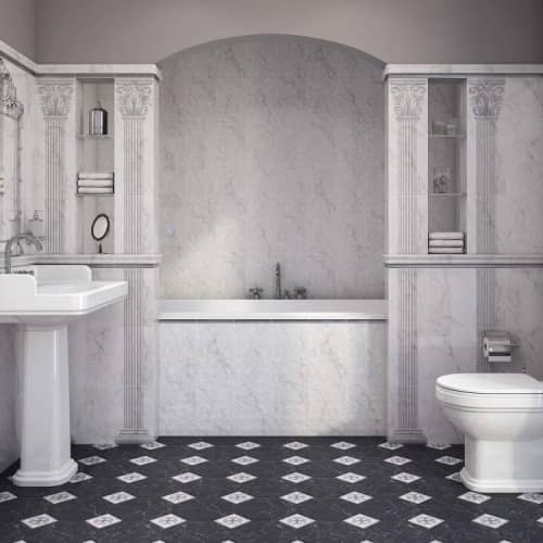 Купить Бордюр Kerama Marazzi BLB013 Вилла Юпитера керамический багет 200х50 мм по низкой цене
