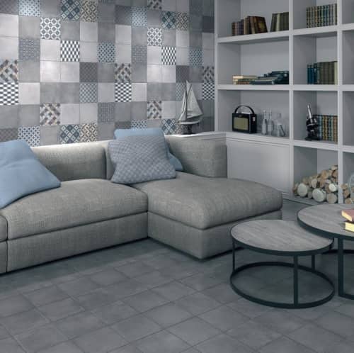 Купить Плитка Kerama Marazzi 1576T N Карнаби-стрит керамическая орнамент напольная серая 200x200 мм по низкой цене