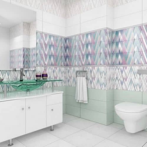 Купить Бордюр Уралкерамика БД61УН707 керамический универсальный Серебро 600х30 мм по низкой цене