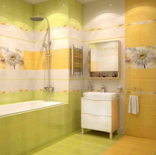 Купить Плитка НЗКМ Альба керамическая солнечная 300x200 мм по низкой цене