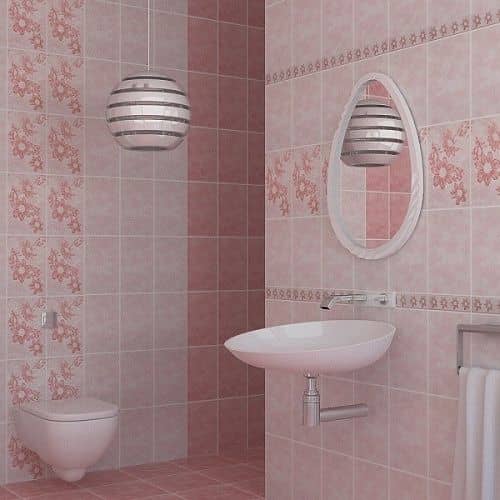 Купить Плитка НЗКМ VL-P Валентино керамическая розовая 300x200 мм по низкой цене