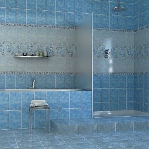 Купить Плитка НЗКМ VLF-B Валентино керамическая голубая 300x300 мм по низкой цене