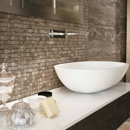 Купить Мозаика Atlas Concorde Supernova Marble Woodstone Taupe керамическая по низкой цене