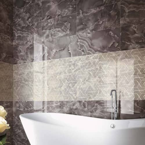 Купить Плитка Atlas Concorde Supernova Onyx Black Agate керамическая 570х315 мм по низкой цене