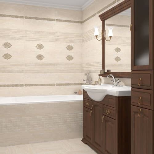 Купить Плитка Ceramica Classic 17-10-11-498 Capella керамическая рельеф бежевая 600х200 мм по низкой цене