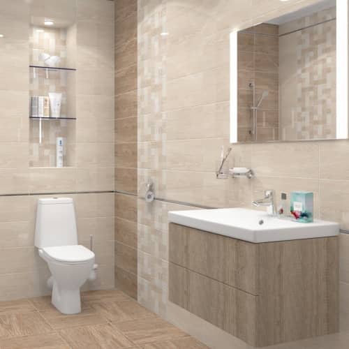 Купить Плитка Ceramica Classic 16-01-11-428 Platan керамическая напольная темно-бежевая 385х385 мм по низкой цене