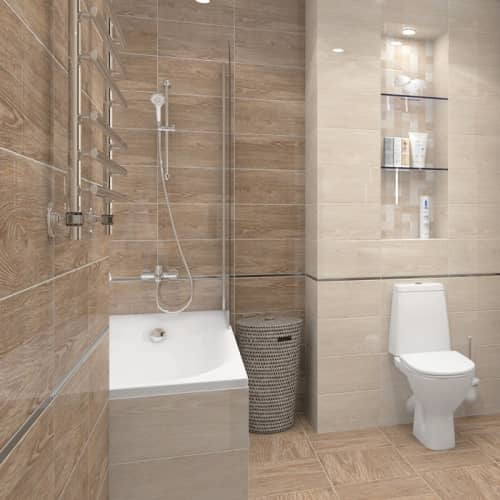 Купить Плитка Ceramica Classic 08-01-11-428 Platan керамическая темно-бежевая 400х200 мм по низкой цене