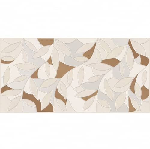 Купить Плитка Ceramica Classic 08-03-37-1350 Serenity Folium кремовая 400х200 мм по низкой цене