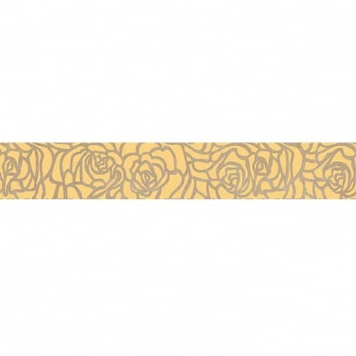 Купить Бордюр Ceramica Classic 66-03-15-1349 Serenity Rosas керамический коричневый 400х60 мм по низкой цене