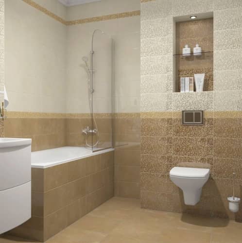 Купить Бордюр Ceramica Classic 66-03-15-1349 Serenity Rosas керамический коричневый 400х60 мм по низкой цене