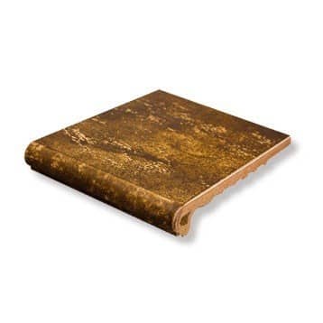 Купить Ступень Gres De Aragon Castano Peldano Castano 24-25 фронтальная 330х250 мм по низкой цене