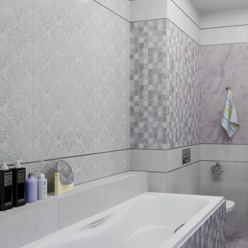 Купить Плитка Ceramica Classic 17-30-06-616 Мармара Мозаика серая 600х200 мм по низкой цене