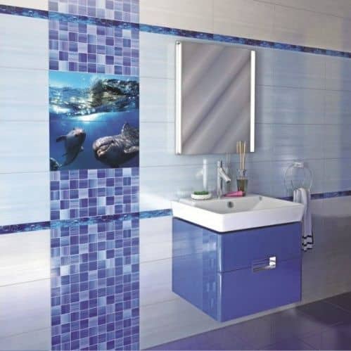 Купить Плитка Ceramica Classic 12-01-65-270 Страйпс керамическая напольная синяя 300x300 мм по низкой цене