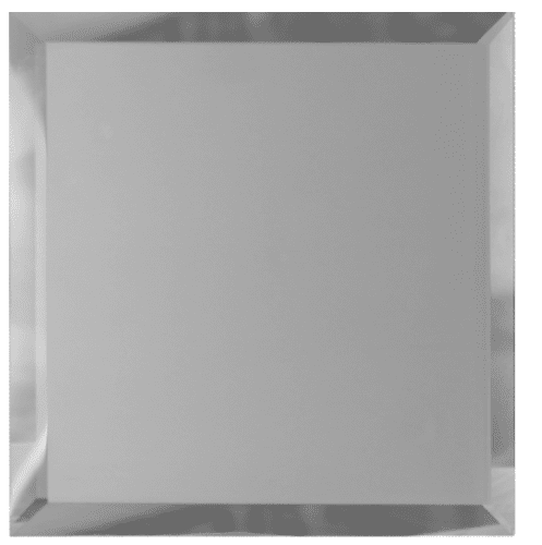 Купить Плитка ДСТ КЗСм1-02 зеркальная квадратная с фацетом 10 мм серебряная 200х200 мм по низкой цене