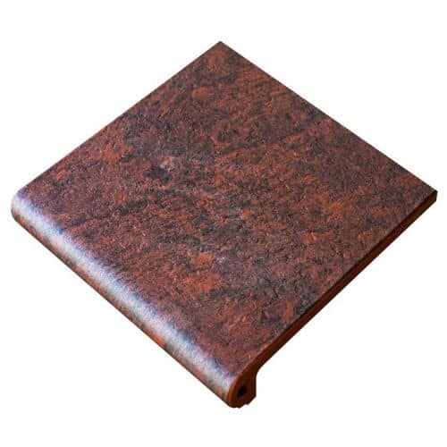 Купить Ступень Gres de Aragon Jasper Peldano Rojo клинкерная фронтальная 330х330 мм по низкой цене