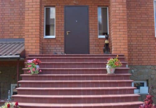 Купить Ступень Gres de Aragon Jasper Peldano Rojo клинкерная фронтальная 330х330 мм по низкой цене