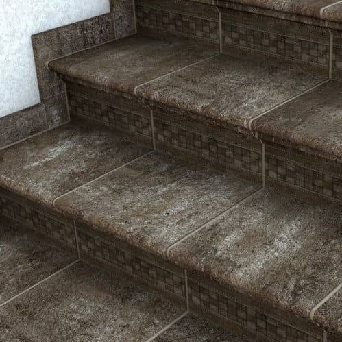 Купить Подступенок SDS Keramik Bremen Stellstufe mit Dekor Dunkelbraun клинкерный 310х155 мм по низкой цене