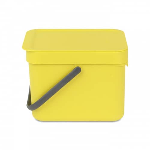 Купить Ведро Brabantia Sort & Go мусорное, встраиваемое, желтое, 6 л по низкой цене