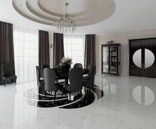 Купить Керамогранит Grasaro Classic Marble GT270/G глянцевый белый 400х400 мм по низкой цене