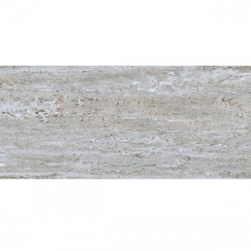 Купить Керамогранит Idalgo Granite Stone Travertine серый полированная глазурь 1200х599 мм по низкой цене