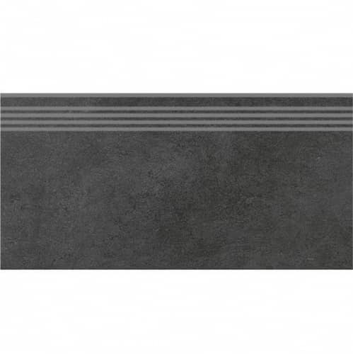 Купить Ступень Kerama Marazzi Дайсен SG211300R\GR фронтальная из керамогранита черная обрезная 600х300 мм по низкой цене