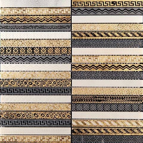 Купить Мозаика Skalini Golden Line GLN-1 из мрамора по низкой цене