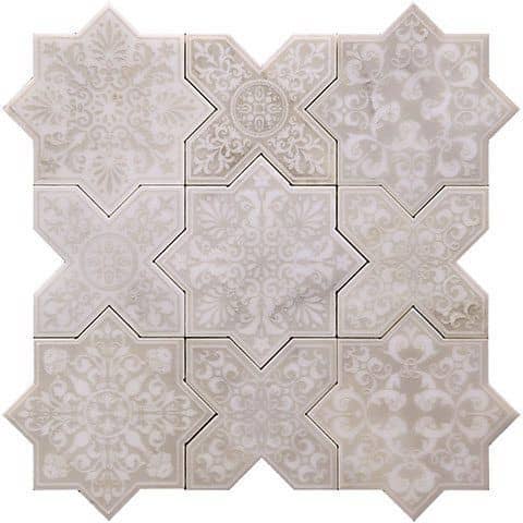 Купить Мозаика Skalini Pantheon PNT-3 Antico из мрамора для пола по низкой цене