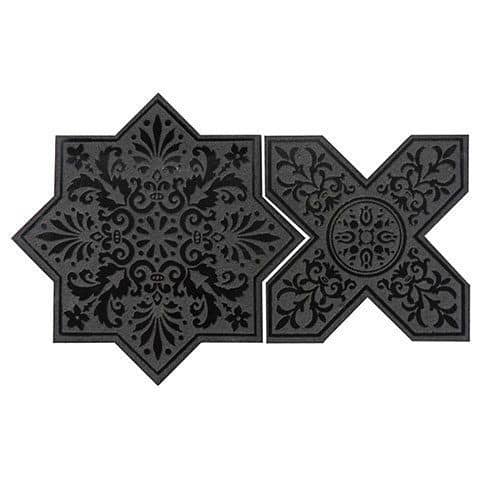 Купить Мозаика Skalini Pantheon PNT-2 Black из мрамора для пола по низкой цене