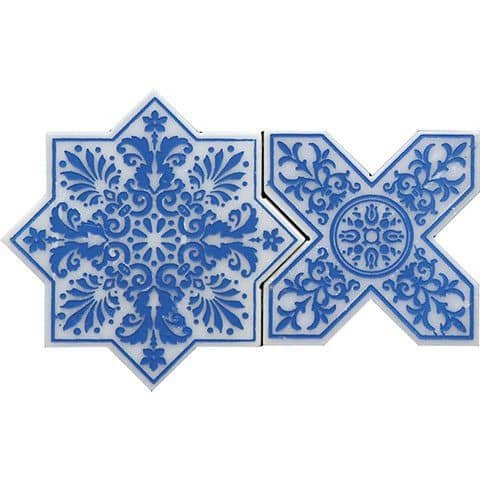 Купить Мозаика Skalini Pantheon PNT-4 Blue из мрамора для пола по низкой цене