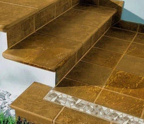 Купить Ступень Gres de Aragon Castano Esquina Ref Castano клинкерная угловая 330х330 мм по низкой цене