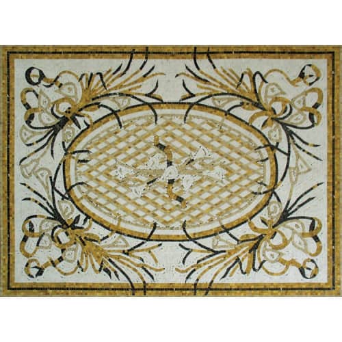 Купить Ковер Natural Art PP-01 мозаичный из мрамора по низкой цене