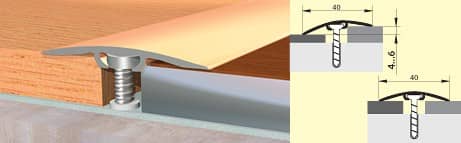 Деревянный, металлический, пластиковый напольный плинтус.