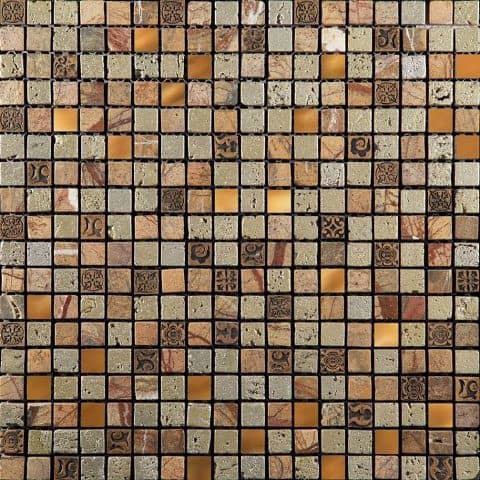 Купить Мозаика Natural Inka BDC-1502 из стекла, мрамора и агломерата по низкой цене