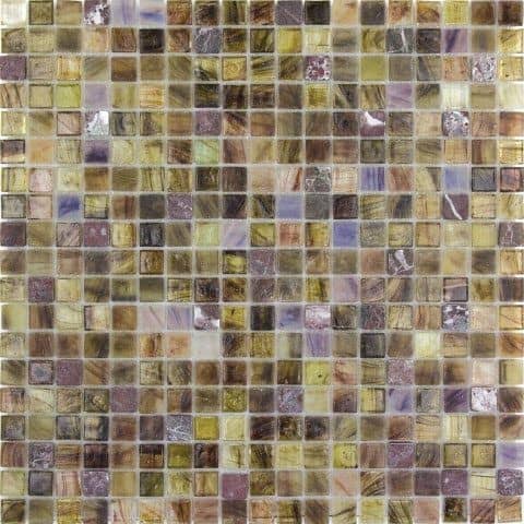 Купить Мозаика Alma Amber AM401 из стекла и натурального камня по низкой цене