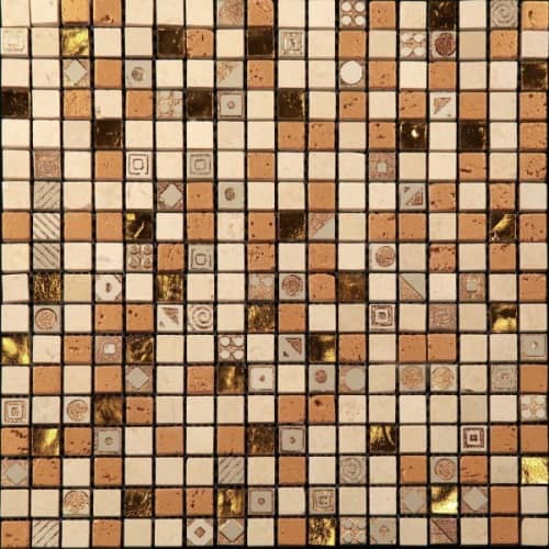Купить Мозаика Natural Pharaoh CPR-1501 из мрамора и агломерата по низкой цене