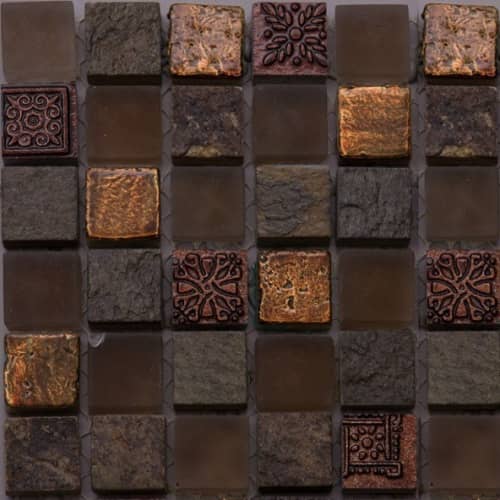 Купить Мозаика Natural Inka BDA-1509 из стекла, сланца и агломерата по низкой цене