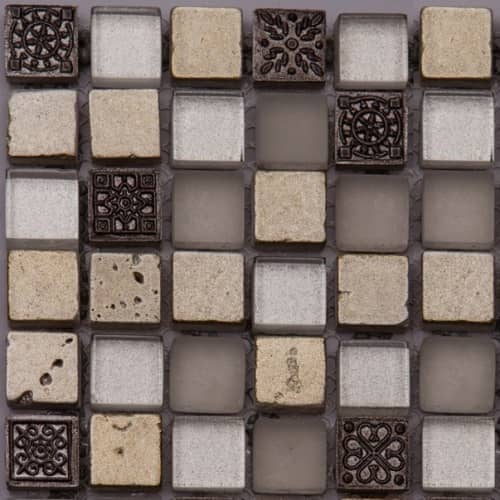 Купить Мозаика Natural Inka BDA-1523 из стекла, мрамора и агломерата по низкой цене