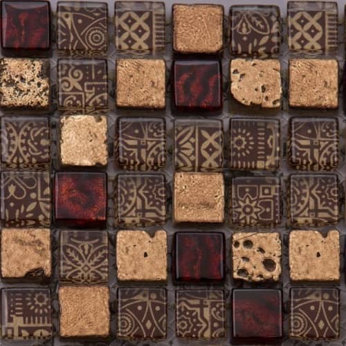 Купить Мозаика Natural Inka BDA-1594 из стекла, мрамора и агломерата по низкой цене